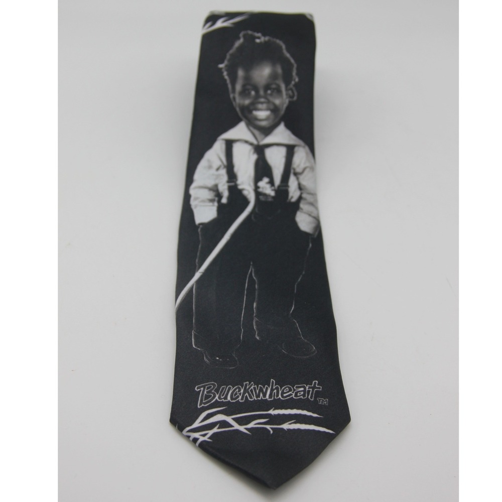 Mens Ralph Marlin Tie Buckwheat Little Rascals Necktie Vintage 1992 MADE IN USA